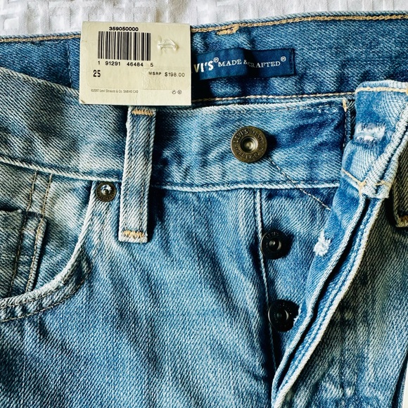 Levi’s Twig High Slim High Rise Slim Leg Ankle Fit Light Wash Button Fly Jeans - Picture 2 of 14